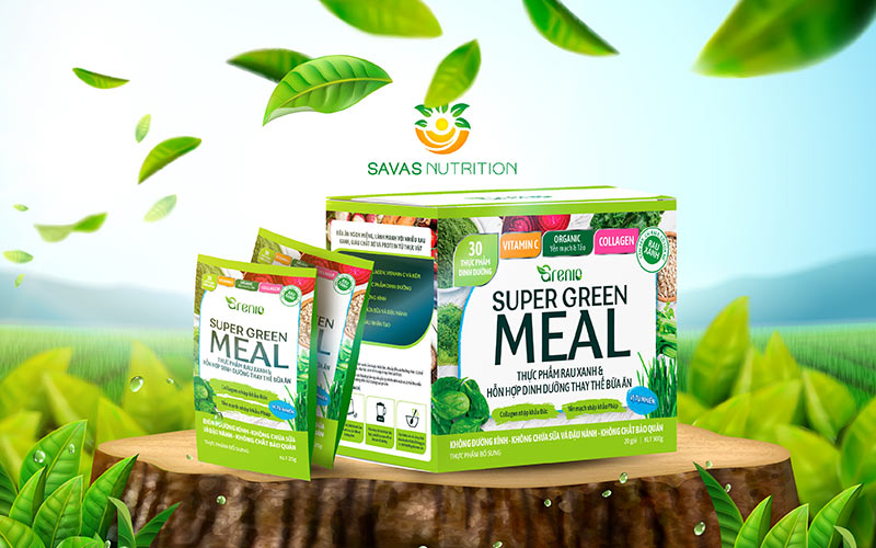 bột dinh dưỡng Grenio Super Green Meal.